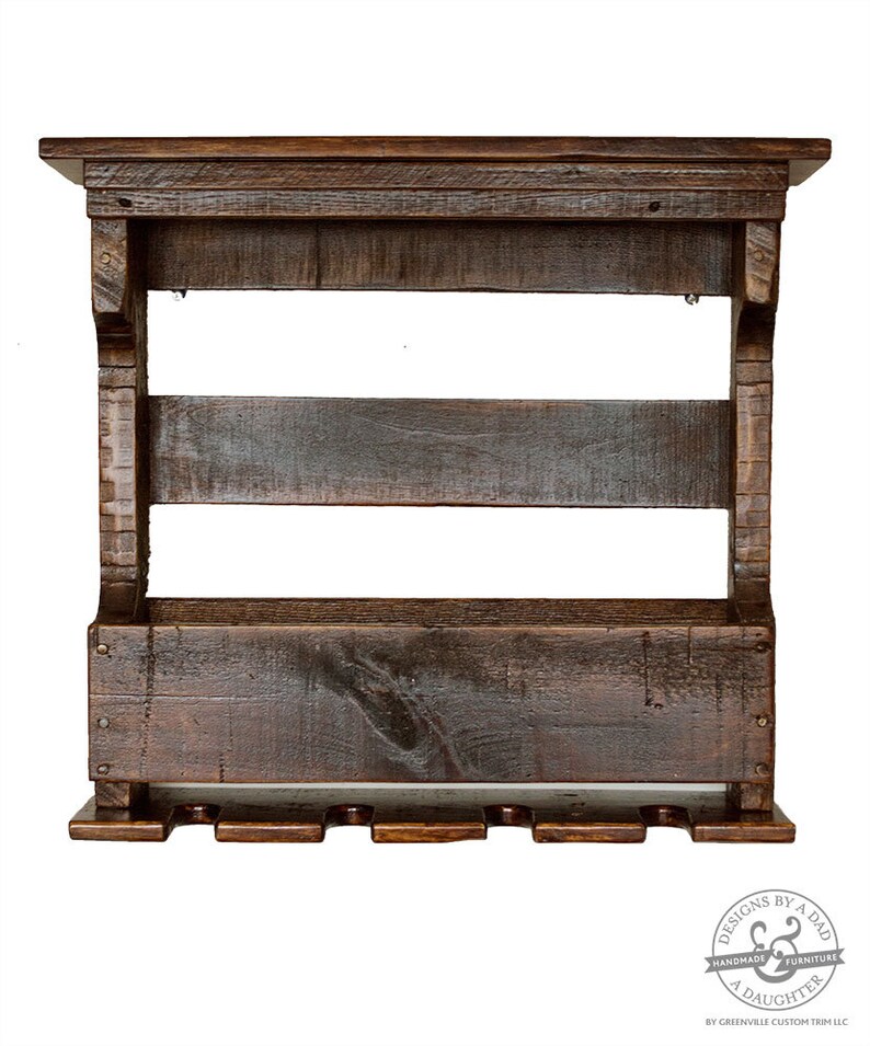Dark Rustic Wine Rack Housewarming Gift Wine Holder Reclaimed Wood Pallet Wine Rack