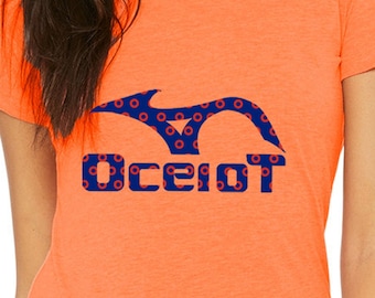 Ocelot with Donuts - Women's Tees - Orange