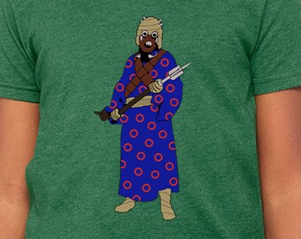 Tusken Raider - No Talking During Sand - Youth Tees - Heather Green