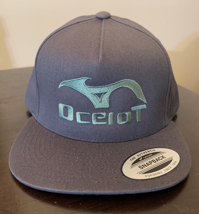 Ocelot Flat Brim Snapback Hats image 1