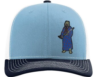 Tusken Raider Trucker Hats - Columbia Blue and Navy