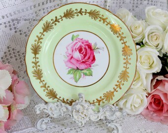 Sweet Basket Darling Pink Rosebud Garland Antique Aynsley Cake Basket
