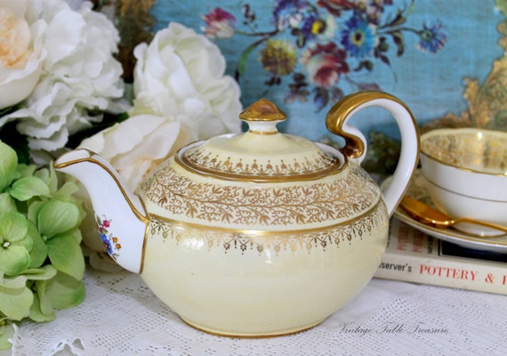 Floral British Tea Set Vintage Bone China Teapot Set