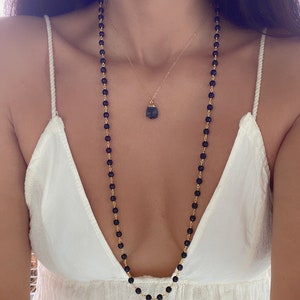 Noble Shungite Necklace // Gold Shungite Necklace // Shungite Necklace // Elite Nobel Shungite Gold Necklace // EMF Protection Necklace image 8