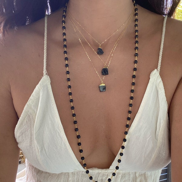 EMF Protection // 5G // Noble Shungite Necklace // Gold Shungite Necklace // Shungite Necklace // Elite Nobel Shungite Gold Necklace