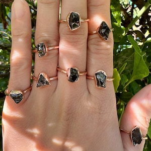 Noble Shungite Ring // Copper Shungite Ring // Shungite Ring // Elite Nobel Shungite Ring