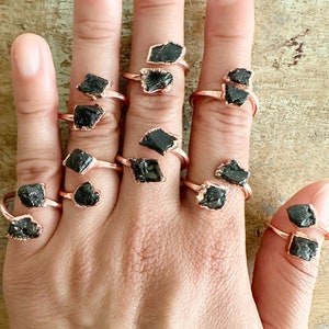 Noble Shungite Ring // Copper Shungite Ring // Shungite Ring // Elite Nobel Shungite Ring