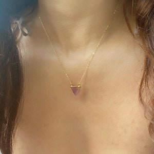 •STRAY• ametrine + gold necklace