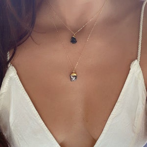 Noble Shungite Necklace // Gold Shungite Necklace // Shungite Necklace // Elite Nobel Shungite Gold Necklace // EMF Protection Necklace image 6