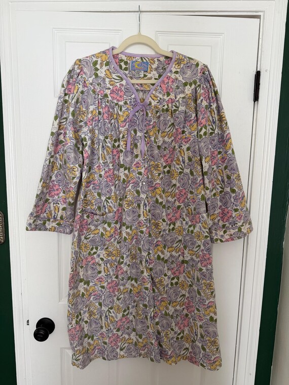 Vintage Moon Dance Floral Housecoat/Nightgown