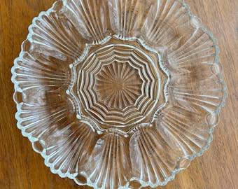 Anchor Hocking Glass Egg Plate