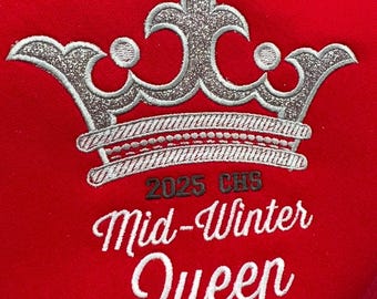 Crown Applique Embroidery Design, Tiara