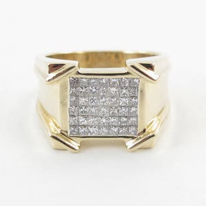 Men's Diamond Ring 14k Yellow Gold Size - Elegant Diamond Ring 2.00 Carats