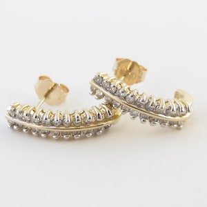 14k Yellow Gold Diamond Stud Earrings: 0.80 Carat