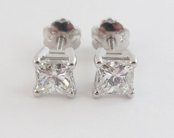 Orecchini A Bottone Da Uomo E Da Donna Con Moissanite Taglio