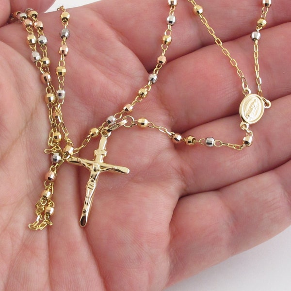 Rose Gold Rosary for Men - Etsy