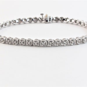 Diamond Tennis Bracelet 14k White Gold 1.00 carat