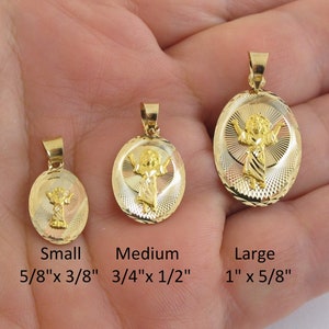 14k Gold Virgin Mary Pendant: Lady Of Guadalupe Charm