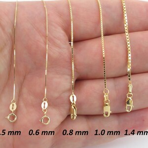 10k gold box store chain 20 inch