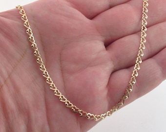 14k Yellow Gold Heart Necklace - Available In Bracelet
