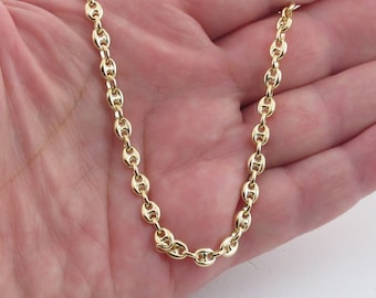 14k Gelbgold Mariner Ankerhalskette