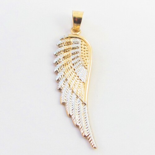 Angel Wings Pendant 14k Solid Yellow 