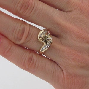 14k Yellow Gold Diamond Engagement Ring Size 6 - Semi Mount Ring