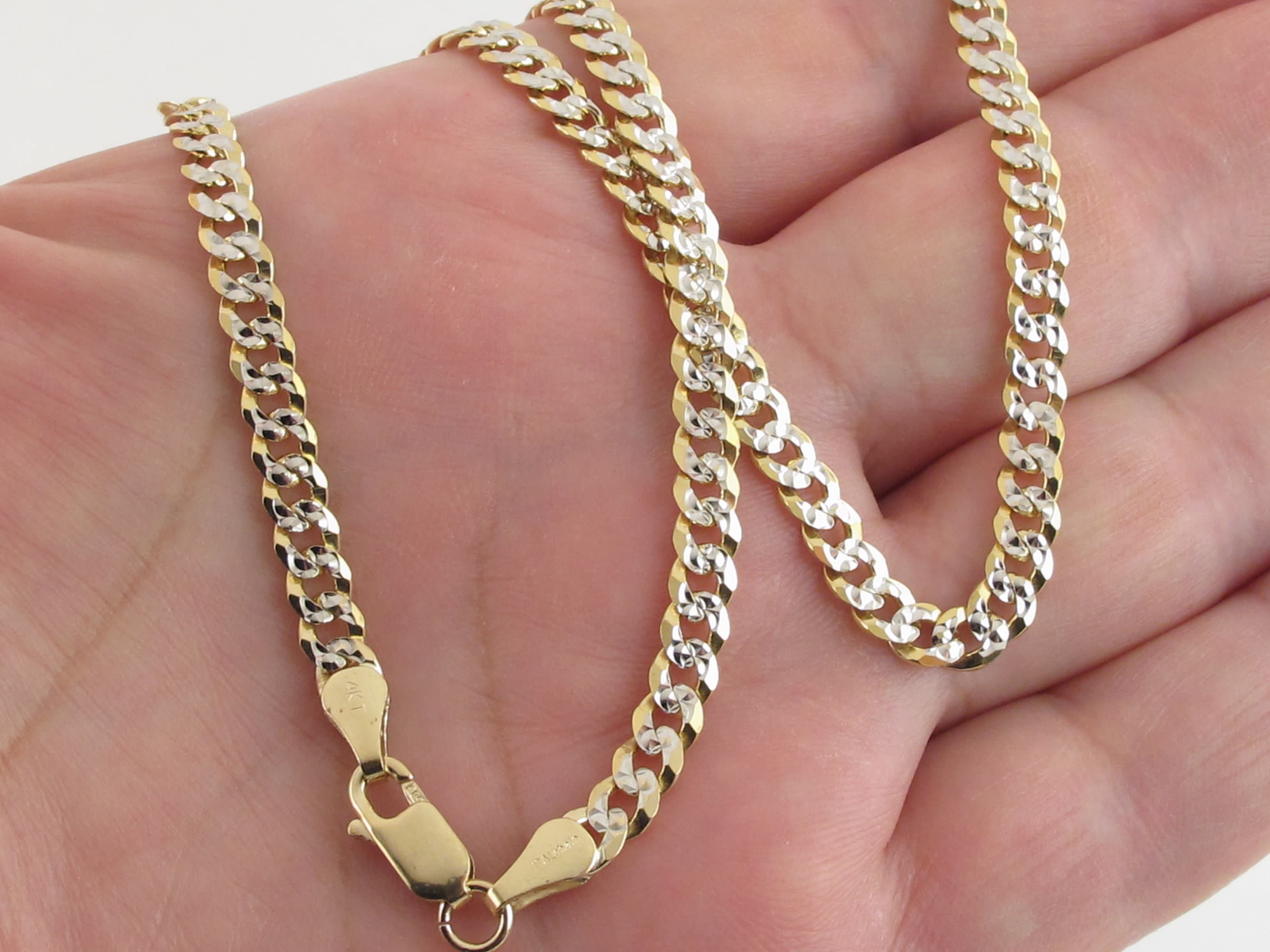 ソリッド14 Kイエローゴールド4 mm Byzantine Big大きい重い厚いチェーンネックレス with安全ロックカニカン  売買されたオークション情報 落札价格 【au payマーケット】の商品情報をアーカイブ公開