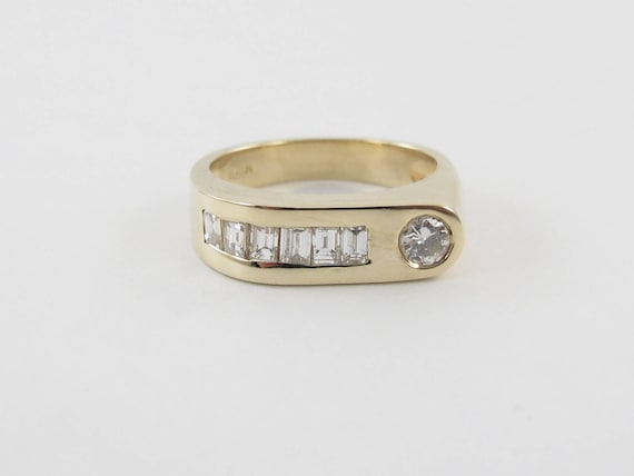 14k Yellow Gold Diamond Band Ring