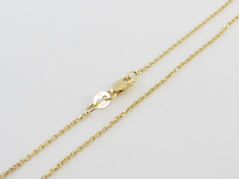 16 18 20 Length Options Leslie 14k 1 mm Sparkle-Cut Cable Chain Necklace