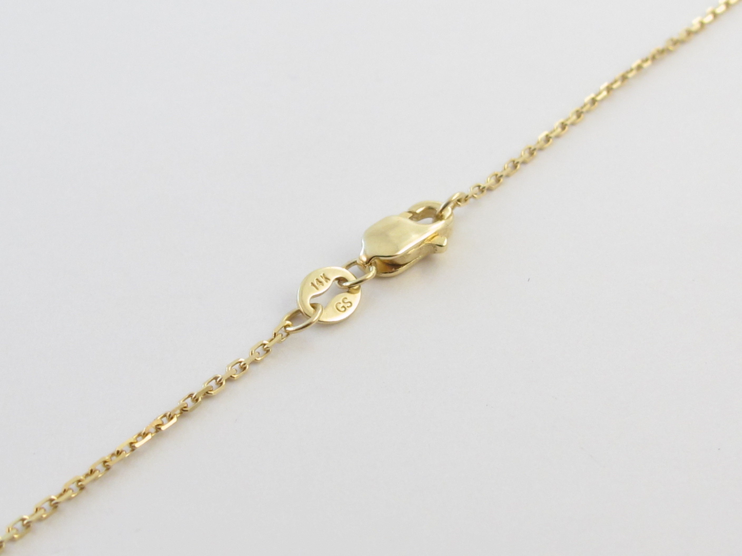 Real 14k Solid Yellow Gold Virgin Mary Pendant Necklace 16" 18" 20 ...