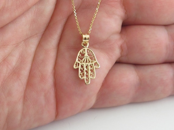 14k Yellow Gold Hand Of God Pendant 14k Yellow Gold Hand Of God Pendant
