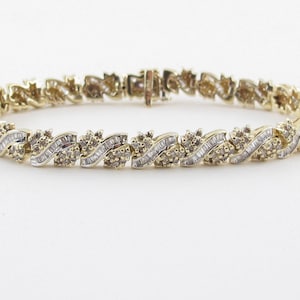 14K Yellow Gold Diamond Tennis Bracelet - 3.00 Carats
