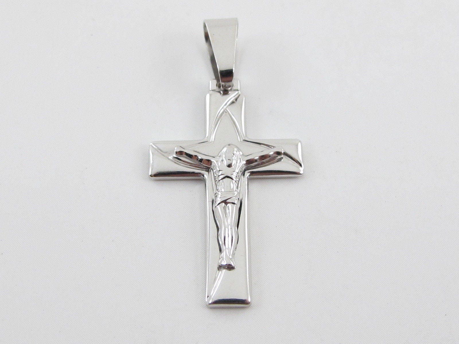 Silver Yellow Plated Cross Charm 29mm Silver Yellow Plated Cross Charm 29mm