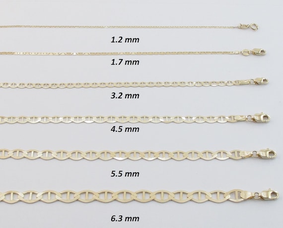 14k Yellow Gold Rolo Link Chain Necklace 16 18 20 22 24 Great