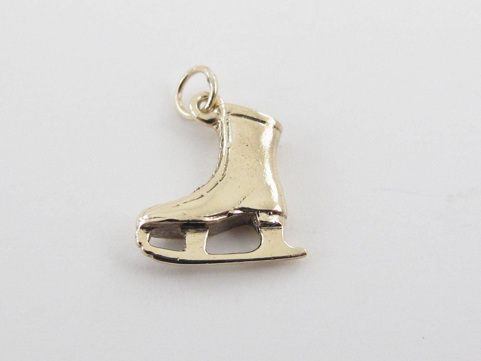 14k or jaune glace patinage Boot Charm - 14k pendentif en or jaune Vintage glace patinage Boot 14k or jaune glace patinage Boot Boot patinage Charm - 14k pendentif en or jaune Vintage glace patinage Boot e6cd11
