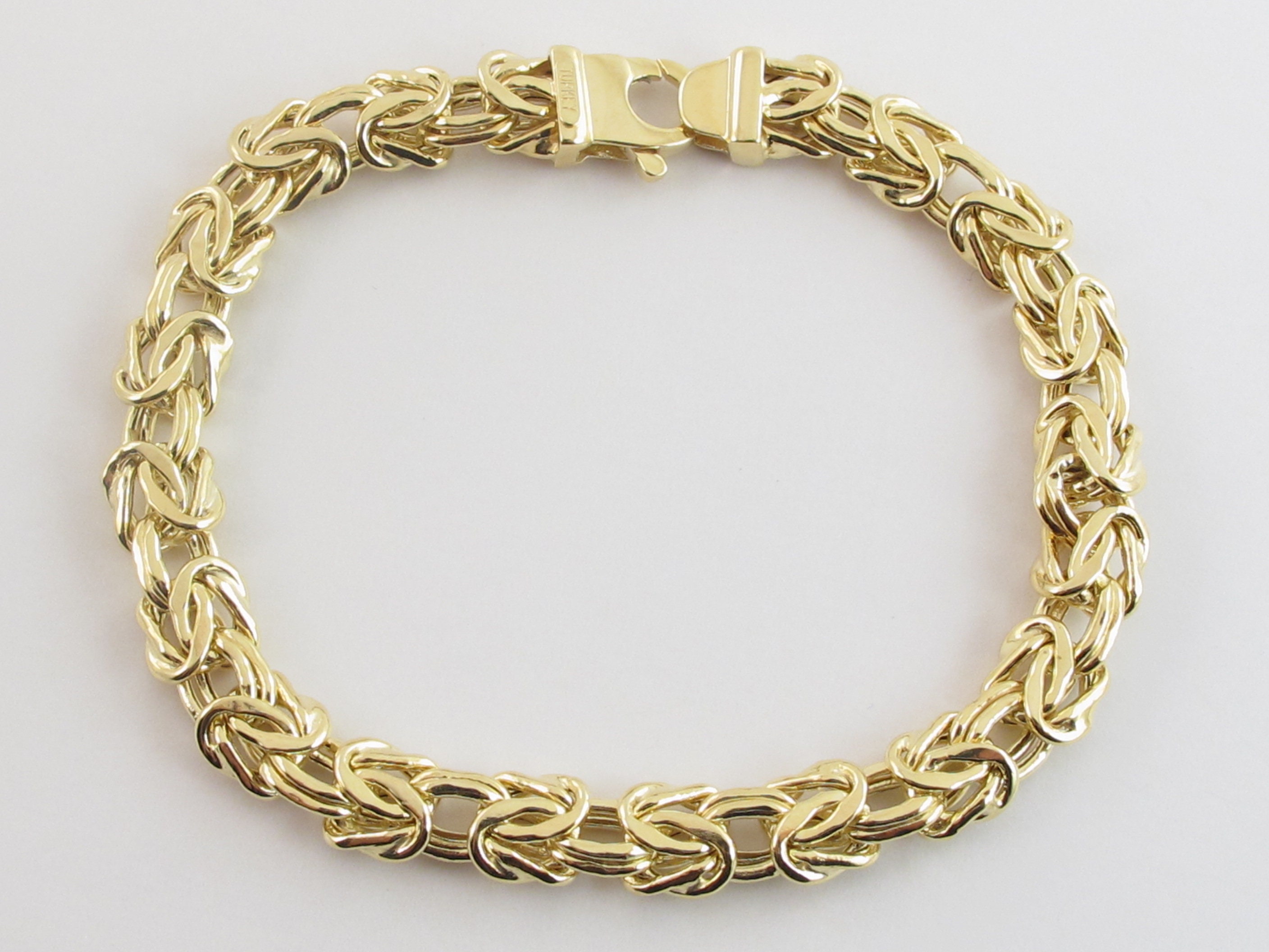 Italian byzantine bracelet best sale in 14k yellow gold
