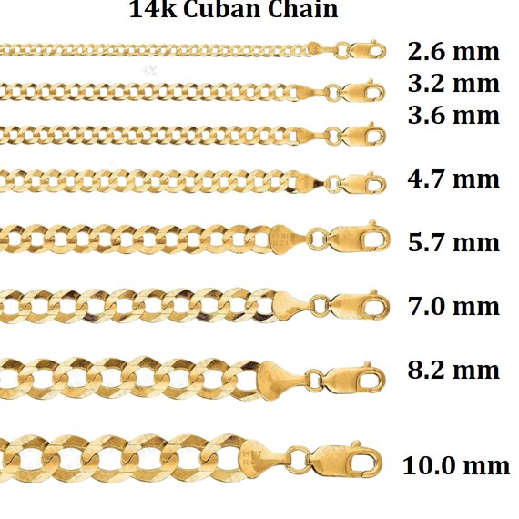 10K GELBGOLD MASSIV Kubanisches Glied Kette Bordstein Halskette