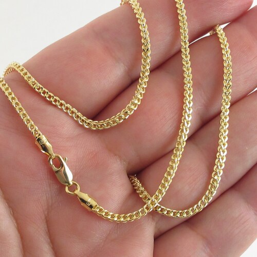 14k Yellow Gold Franco Chain Necklace 