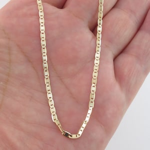 10k Solid Yellow Gold Anchor Link Ankle Bracelet