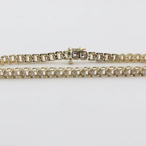 14K Yellow Gold Diamond Tennis Bracelet: 1.00 Carat