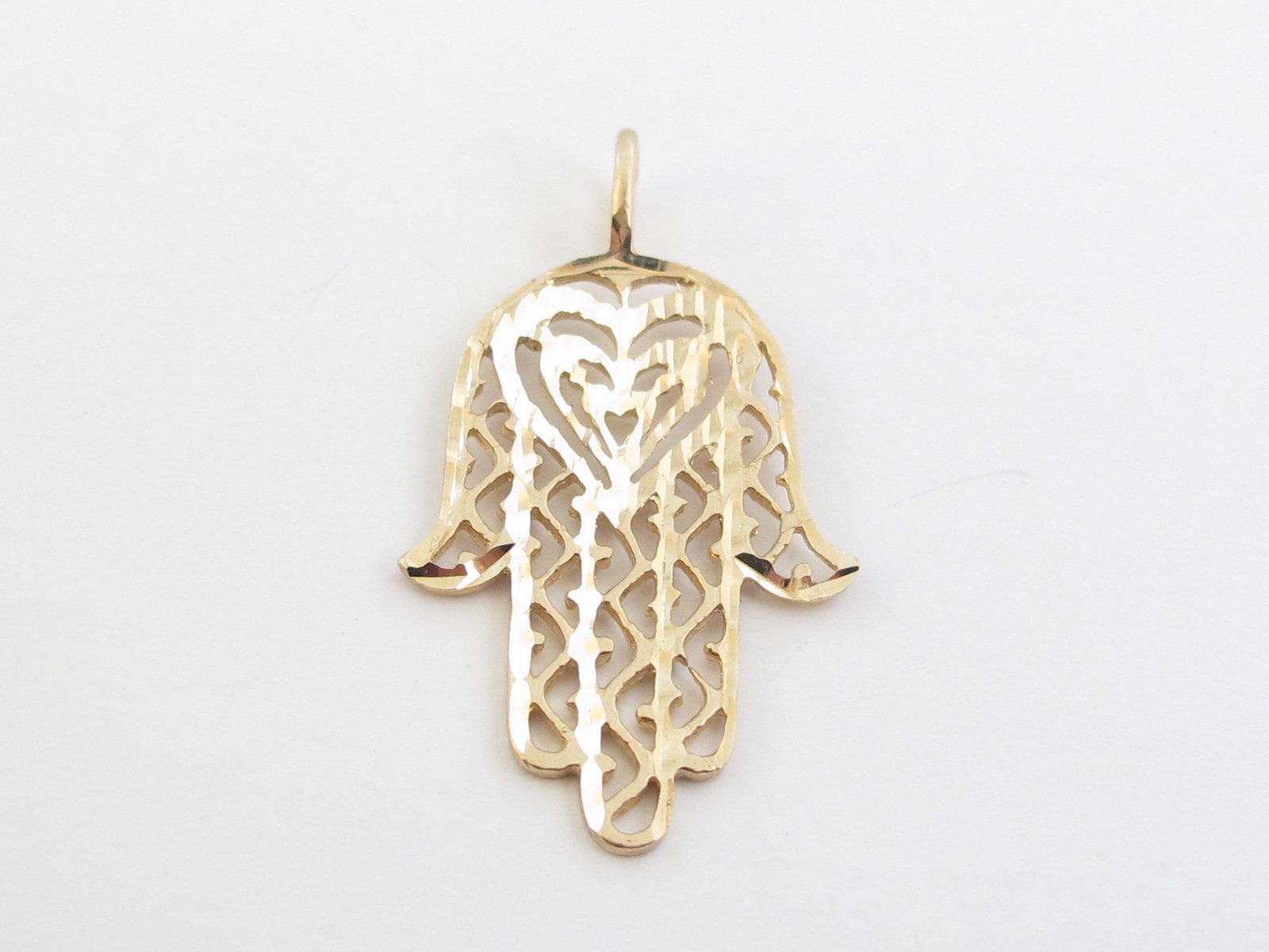 14 k jaune d’or en filigrane à la main de Dieu jusqu pendentif 14 k jaune d’or en filigrane à la main main la de Dieu jusqu pendentif 56fb31