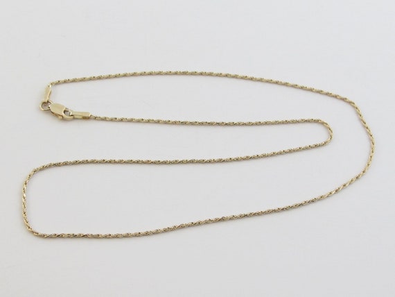 16 18 20 Length Options Leslie 14k 1 mm Sparkle-Cut Cable Chain Necklace