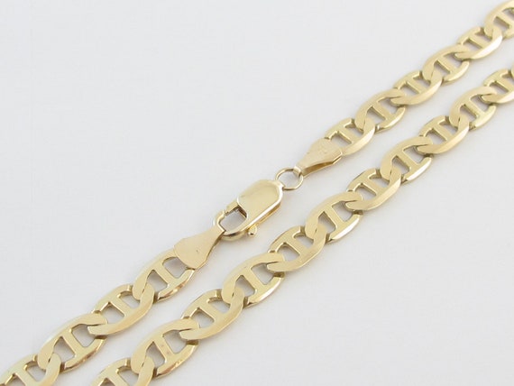 14k Yellow Gold Men's Anchor Link Chain 