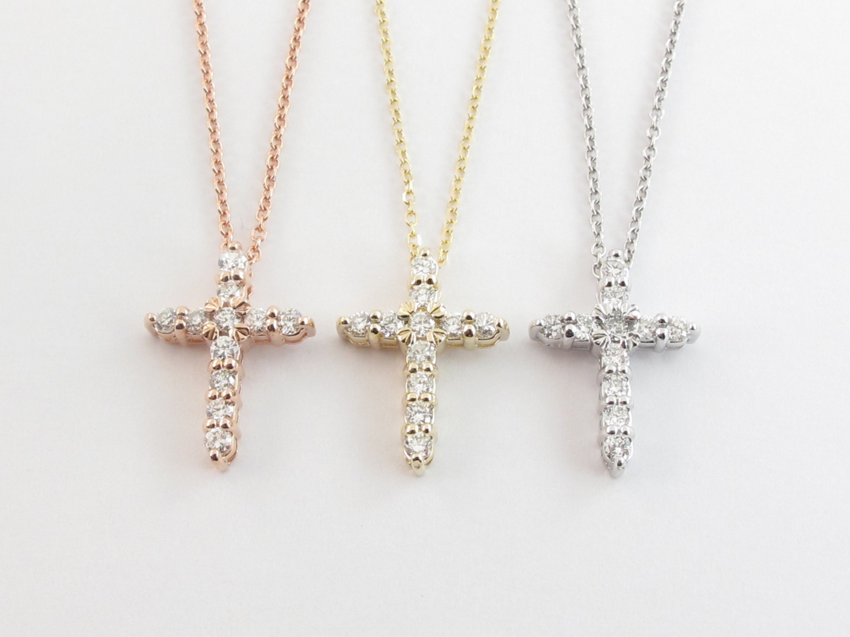 Absolute Jewellery Diamante Cross Necklace HCC104 main image 1