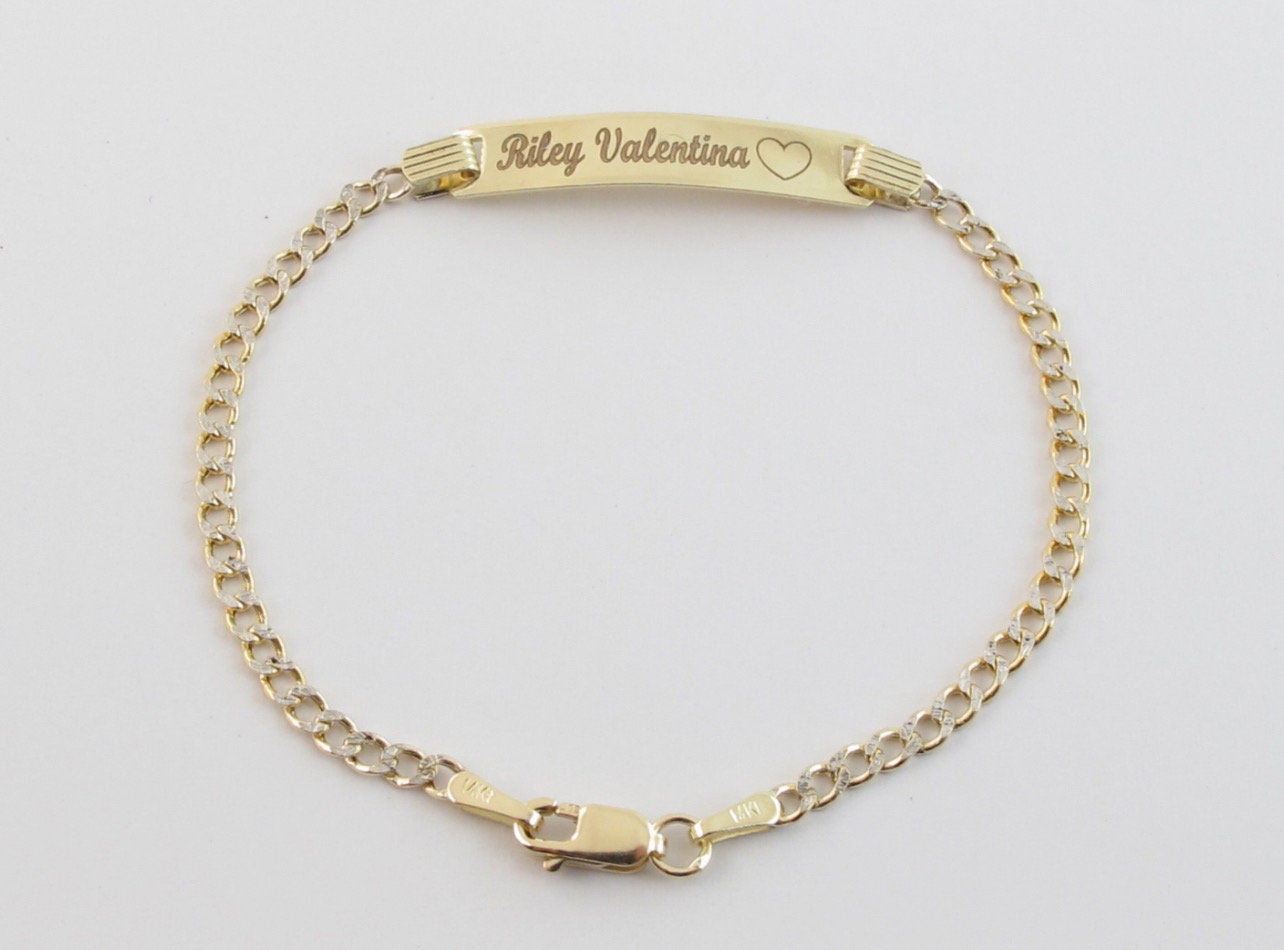 Personalzed Baby Bracelet Cuba Lnk d Bracelet Cuba - Etsy Personalzed Baby Bracelet Cuba Lnk d Bracelet Cuba - Etsy