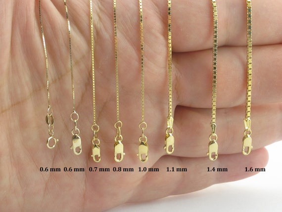 14K Gold Mixed Link Necklace 20 Inches