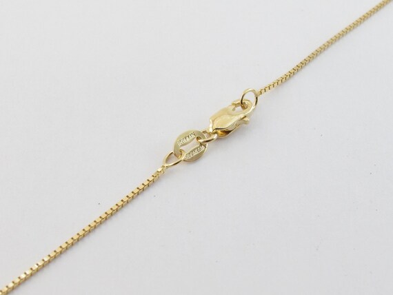 Box Chain Necklace in 18K Yellow Gold, 3.4mm