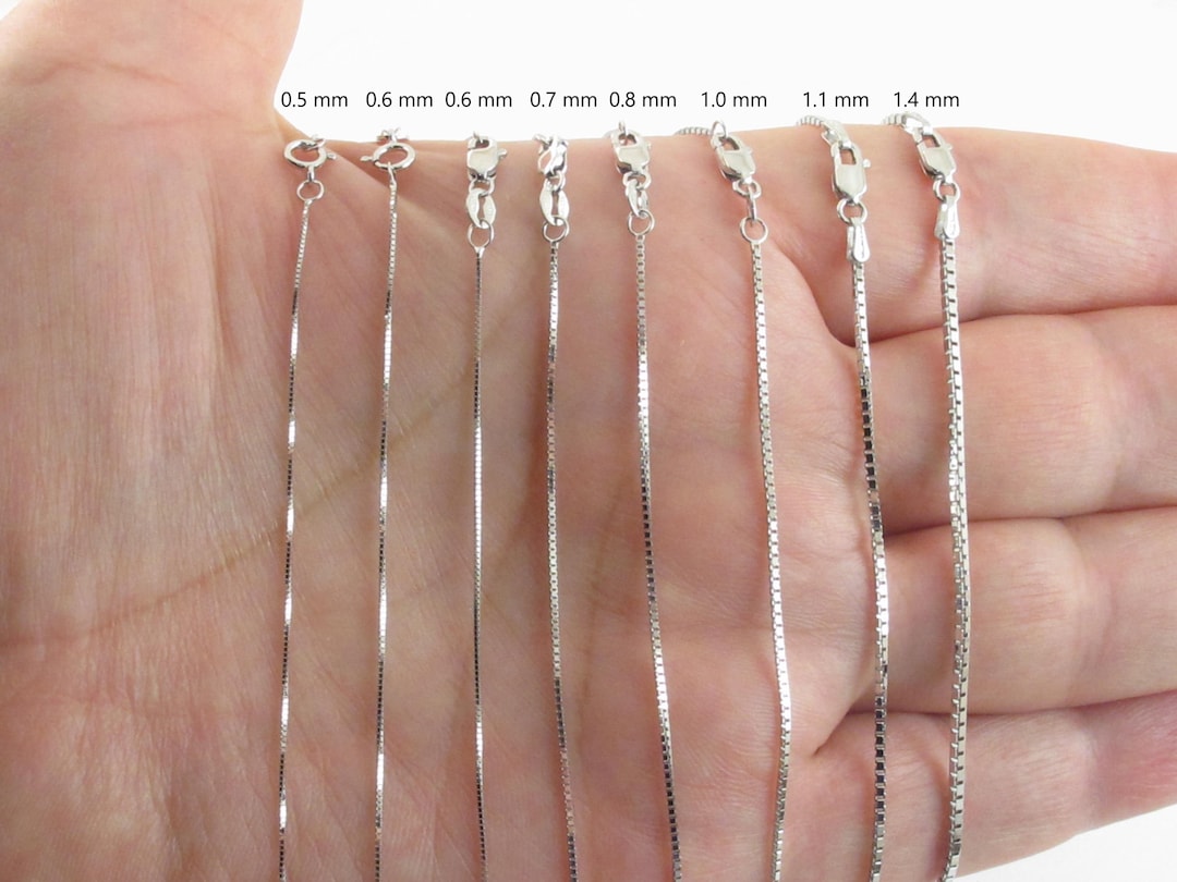 【Believer Jewelry】14K 20inch Box Chain 1.4mm Box Chain Necklace in 14K Gold - 20