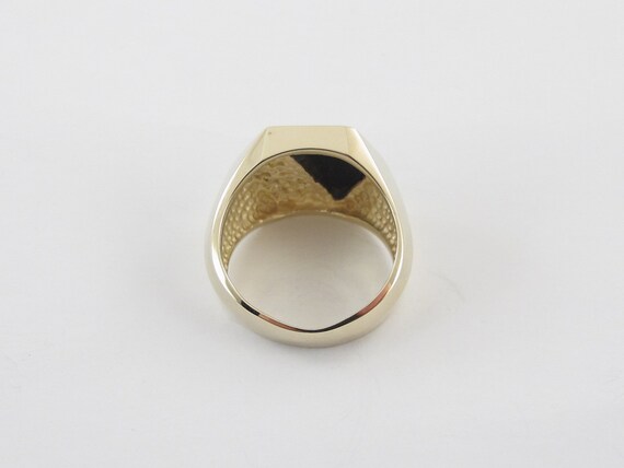 Gents Onyx Diamond 14 Karat Yellow Gold Greek God Vintage Ring – Bardys  Estate Jewelry